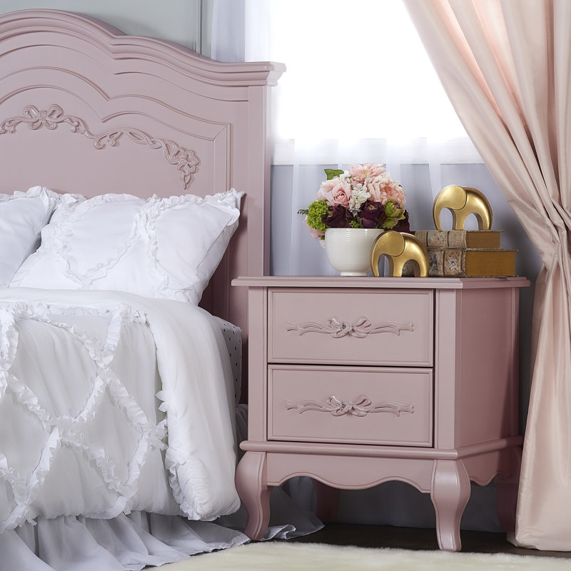 Evolur Aurora 2 Drawer Nightstand Reviews Wayfair